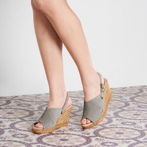 VISCATA Oltrera Suede Slingback Espadrille Wedge